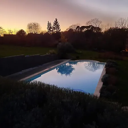 בית נופש De L'ane Papillon-3 Chb- Piscine-jardin Saint-Cirq-Souillaguet