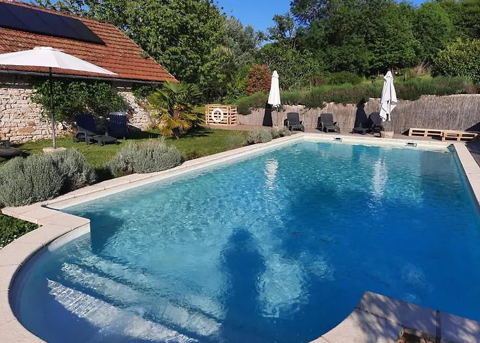 De L'ane Papillon-3 Chb- Piscine-jardin