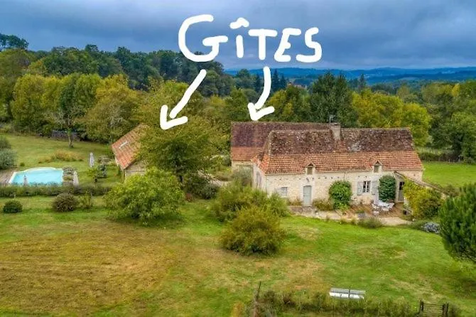 De L'ane Papillon-3 Chb- Piscine-jardin Dom wakacyjny Saint-Cirq-Souillaguet